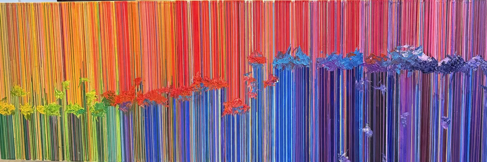 Botanical Spectrum, an abstract painting by Annie Golden