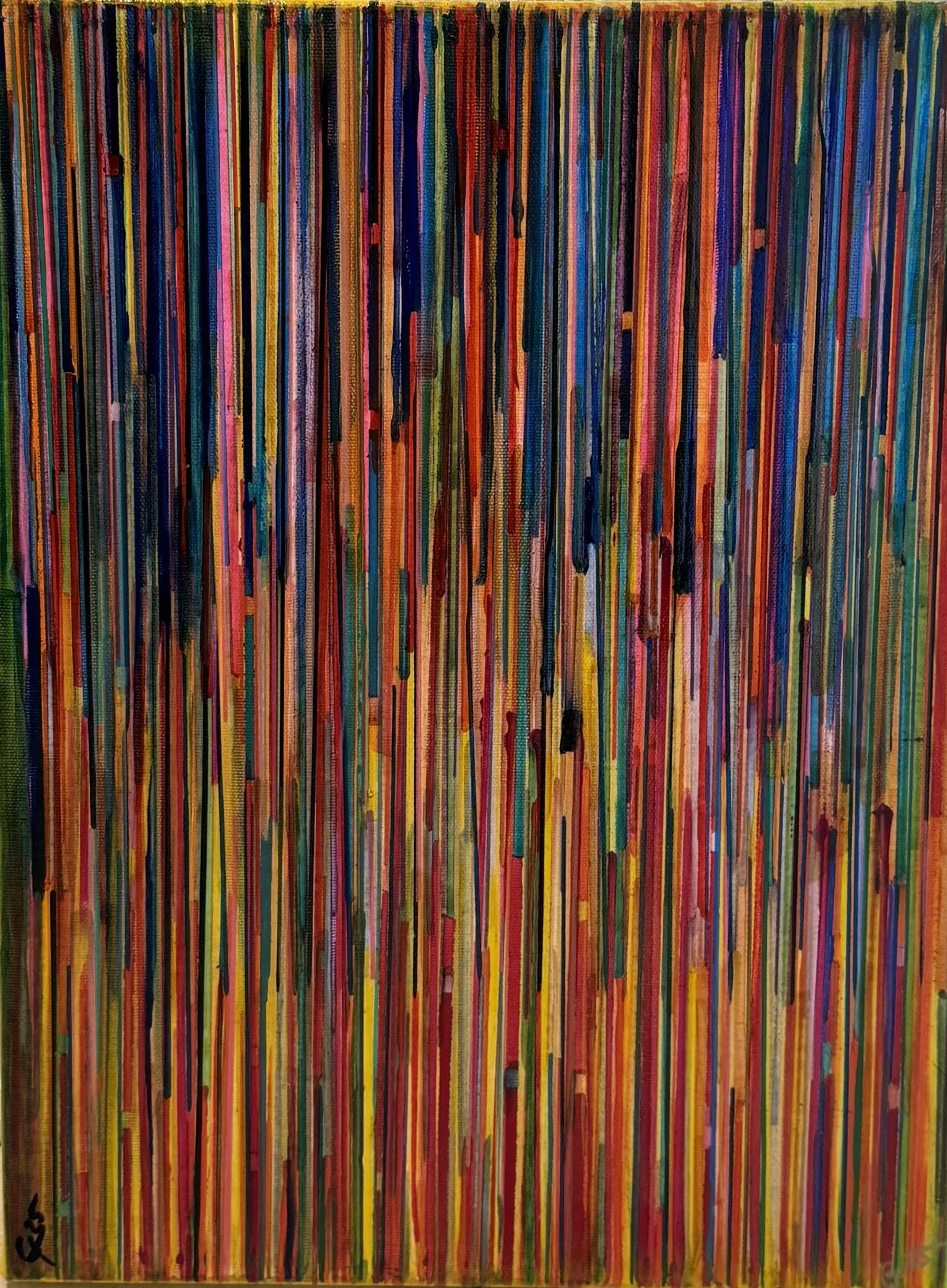 Comes the Sun, an abstract painting by Annie Golden