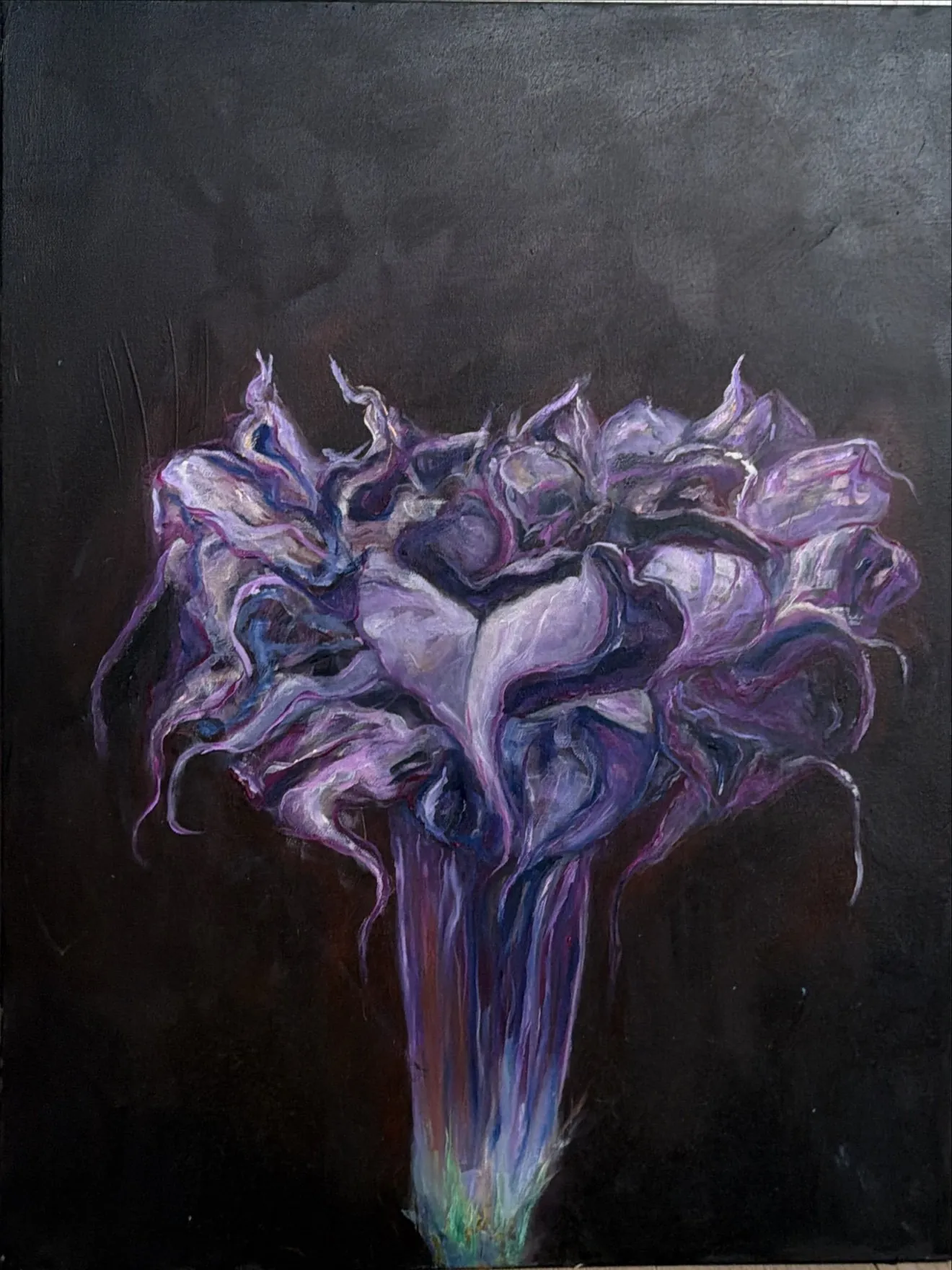 Datura, an abstract painting by Annie Golden