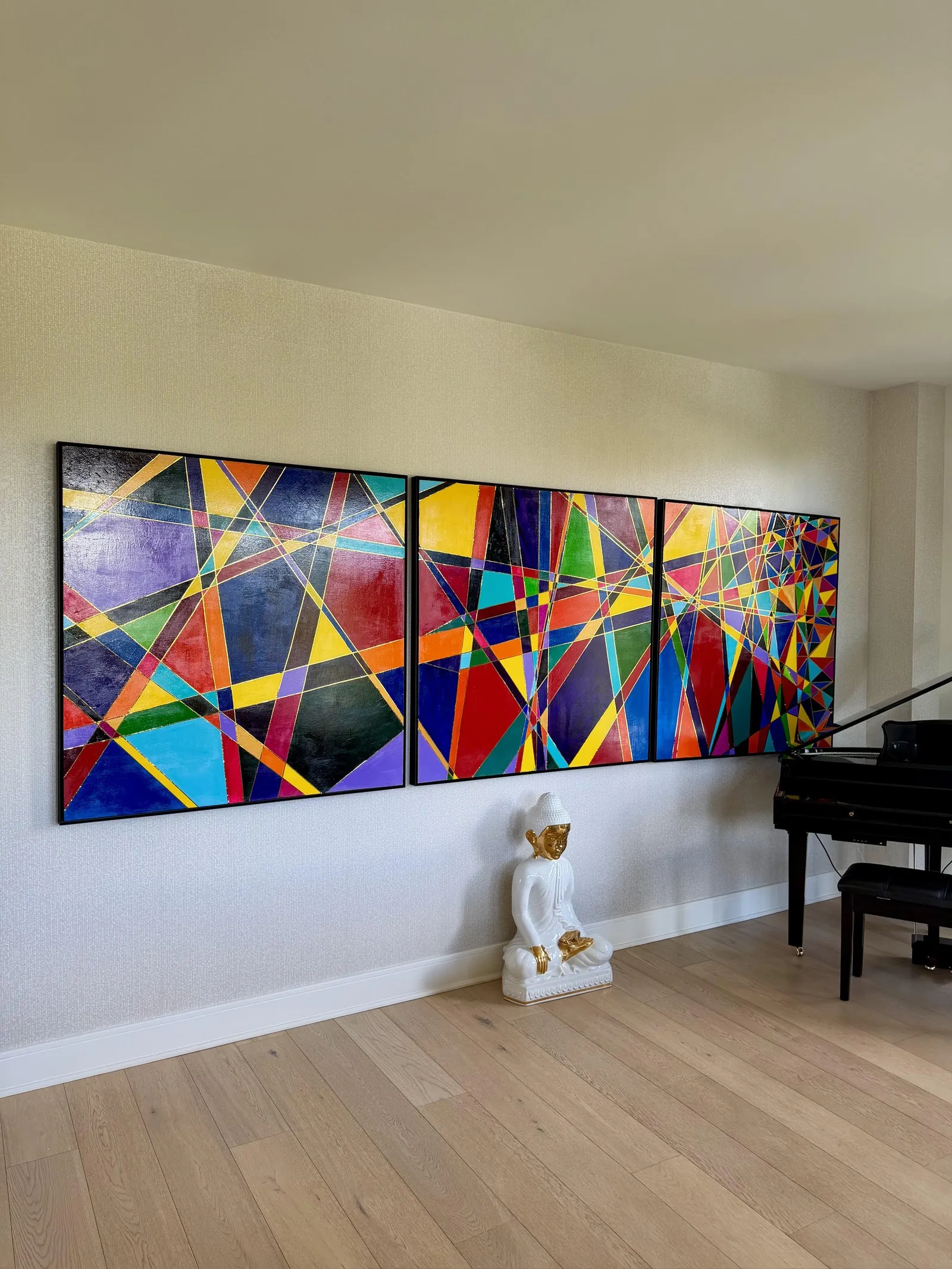 My Train of Thought (3), an abstract painting by Annie Golden