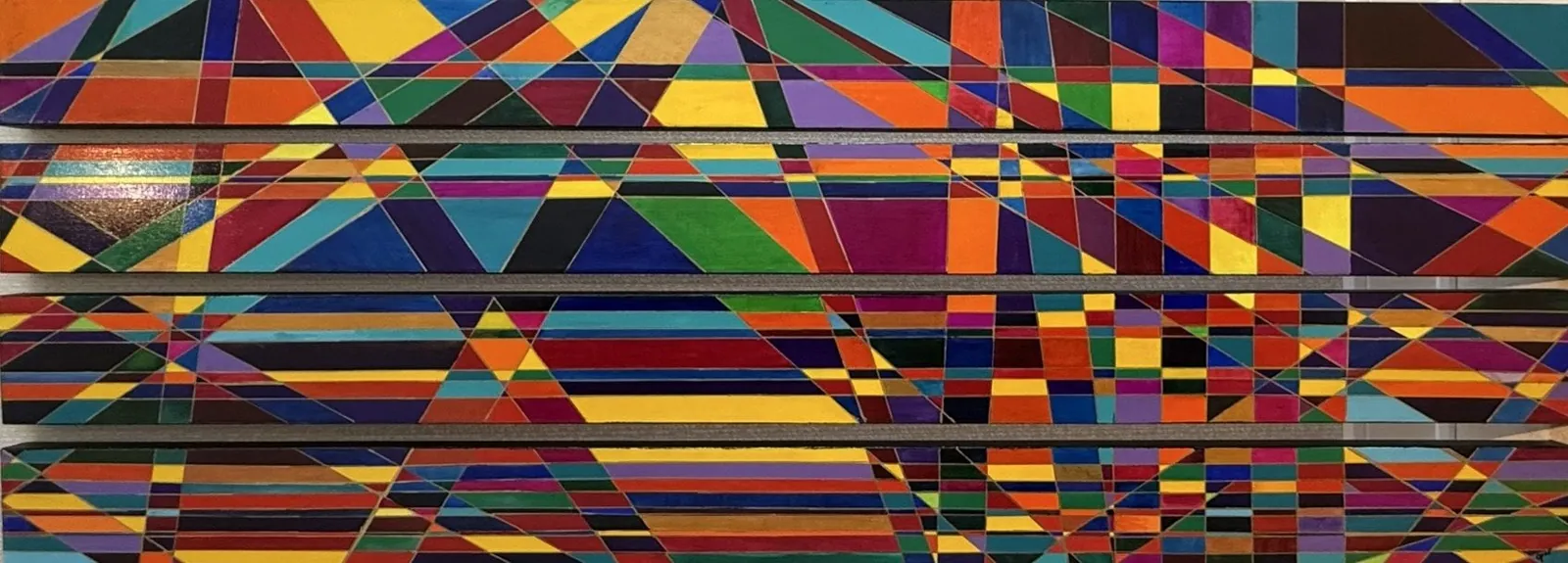 No 1 Mosaic Collection (4), an abstract painting by Annie Golden