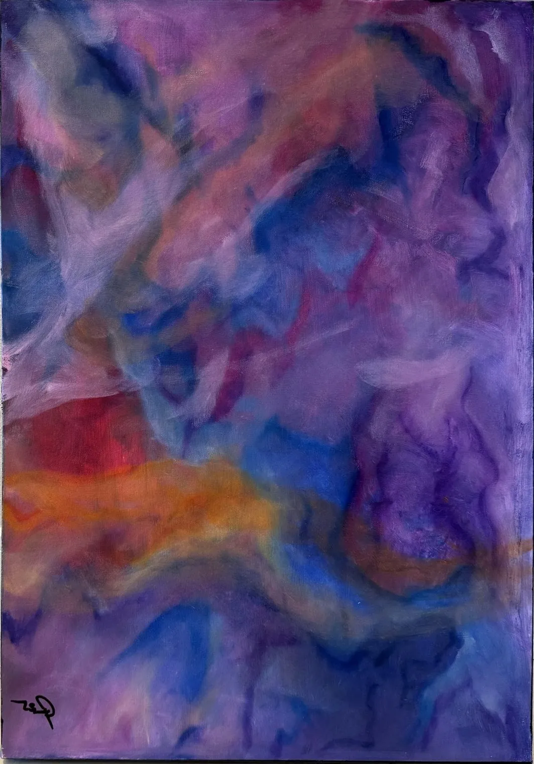 Potion Brew (Night Inspired), an abstract painting by Annie Golden