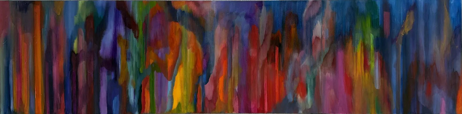 Reflections, an abstract painting by Annie Golden